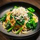 香り広がる。菜の花としらすの和風パスタ
