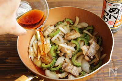 めんつゆで失敗なし 豚バラ肉のゴーヤチャンプル By 高橋 善郎 レシピサイト Nadia ナディア プロの料理家のおいしいレシピ