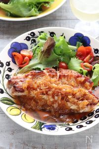 【豚ロースのガリバタオニオンソース】♡ごはんがすすむ♪