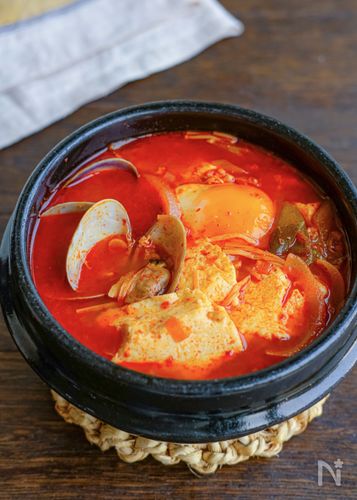 【スンドゥブチゲ】あさりのうま味×とろふわ豆腐♪心も体も温まる本格鍋|おうちで簡単!松山絵美の韓国家庭料理教室Vol.9