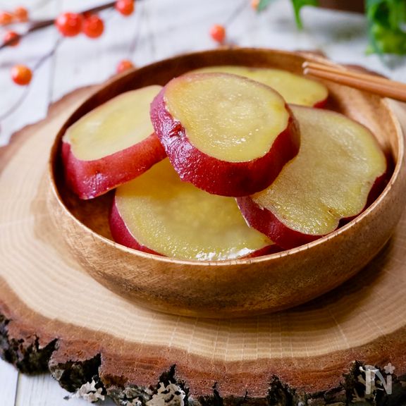 『はちみつレモンのさつまいも煮』爽やかな甘さがおいしい♡