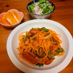まろみの作ってみた!投稿(【わが家のナポリタン】何度作ってもおかわり！)