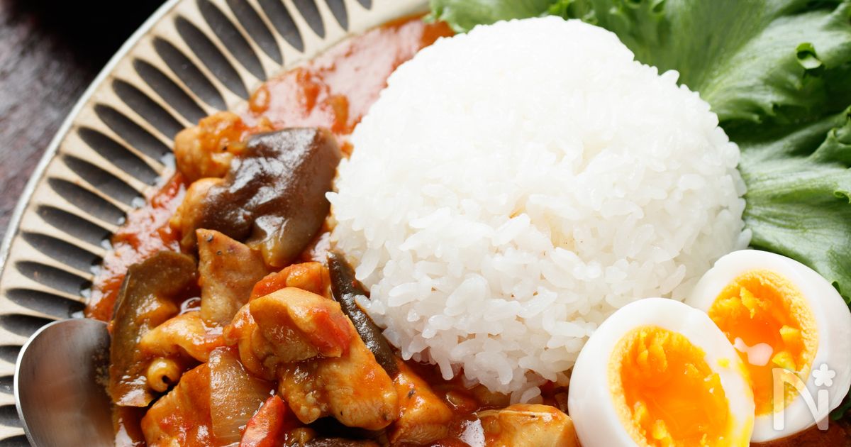 夏野菜たっぷり！無水チキンカレー【#作り置き#冷凍保存】