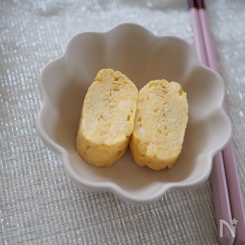 材料２つだけで美味しい♡【白だし巻き卵】