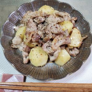 M＊Pの作ってみた!投稿(豚こま×じゃがいもでボリューム満点！【甘辛粒マスタード炒め】)