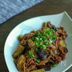 なすと牛こまのスタミナ旨ぽん炒め・さっぱりコク旨！