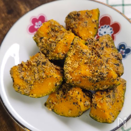 余ったきなこで香ばしおかず♪【かぼちゃのごまきなこがらめ】
