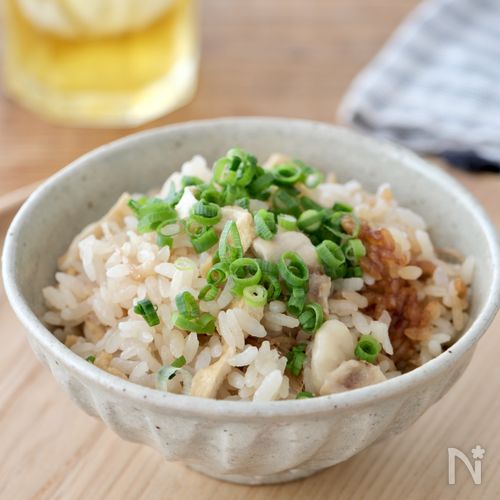 しょうが香る、鶏の炊き込みご飯
