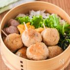 お弁当にも！鶏れんこんつくね串
