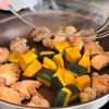 給食アレンジ!!【かぼちゃと鶏肉の甘辛炒め】の工程4