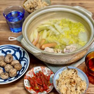ぴいすけの作ってみた!投稿(10分で♪『ヘルシー鶏塩鍋』スープまで飲み干す♪)