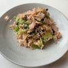 mi♡の作ってみた!投稿(もやしと小松菜とちぎりハム《ごま味噌サラダ》)