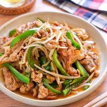 【豚こまもやしの青椒肉絲風】ご飯が進む節約おかず！