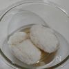豆と卵の雑炊の工程1