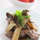 豚肉のバタポンソテー