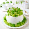 シャインマスカットの米粉抹茶シフォンケーキ