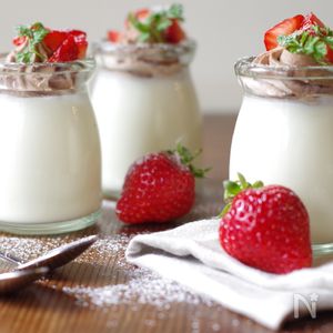 生チョコホイップのパンナコッタ