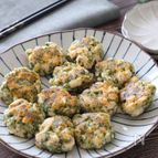 【鶏むね肉とはんぺんの磯辺丸め焼き】丸めて焼くだけ♪食感も◎
