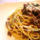 挽き肉とネギだけ！がっつり系の和風ミートパスタ