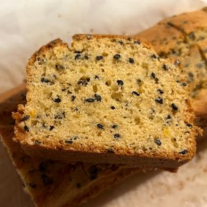 1554869の作ってみた!投稿(バター不使用！混ぜるだけ簡単♪黒ごまきな粉パウンドケーキ)