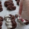 【大量生産に】バレンタインに♡絞りチョコクッキーの工程5