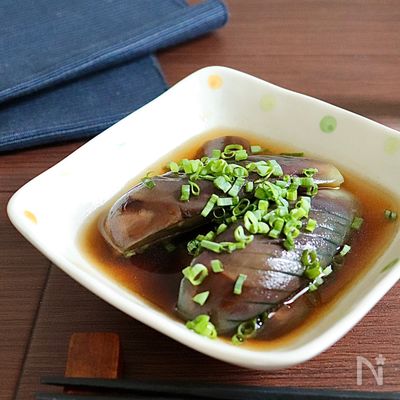 ひんやり美味しい♪ナスの冷製煮浸し