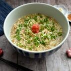ほっこり優しい　明太えのきあんかけうどん