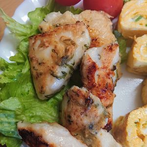 まゆのの作ってみた!投稿(【鶏むね肉と大葉の塩マヨチキン】ヘルシー◎柔らかジューシー♪)