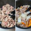 白菜豚汁│寒い日に最高！家族がよろこぶ冬の最強みそ汁の工程2