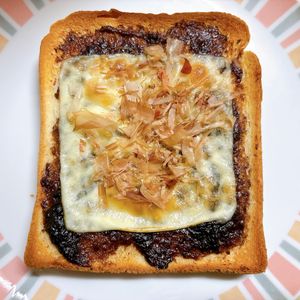 チョビの助の作ってみた!投稿(のり佃煮で和トースト)