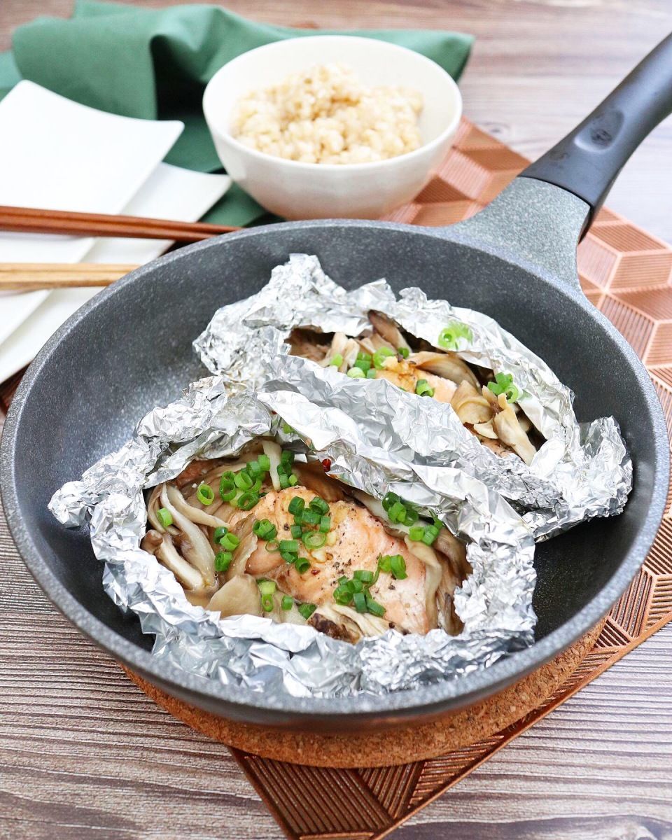 ワンパン15分！鮭のガーリックバターホイル焼き