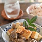 厚揚げ豆腐とこんにゃくの甘辛味噌炒め【作り置き】