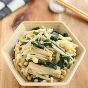 5分で完成♫えのきとわかめの生姜ポン酢