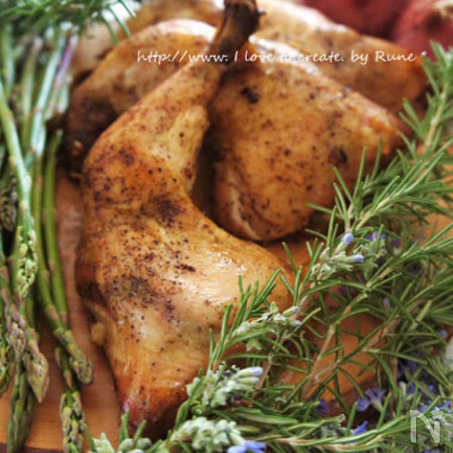 スモーキーオーブンフライドチキンのレシピ