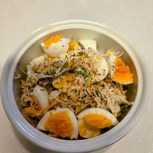 にゃんこさん🐱の作ってみた!投稿(【うどんスープでキャベツナたまサラダ】簡単で美味しすぎる～♪)