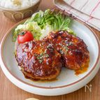 【白米泥棒】ジューシー照り旨ハンバーグ｜レンジ活用で時短♪