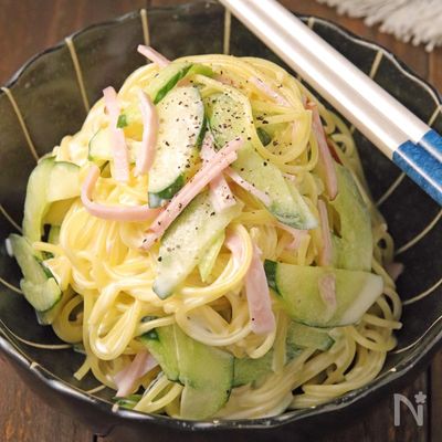毎日食べたくなる給食の味♪定番スパサラ