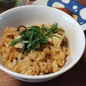ゆの作ってみた!投稿(重厚な味と軽やかさ「ゆず香る里芋と塩昆布の釜飯」)