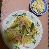 seiseiの作ってみた!投稿(【長ねぎとベーコンの塩昆布生姜パスタ】味付け調味料不要で簡単)
