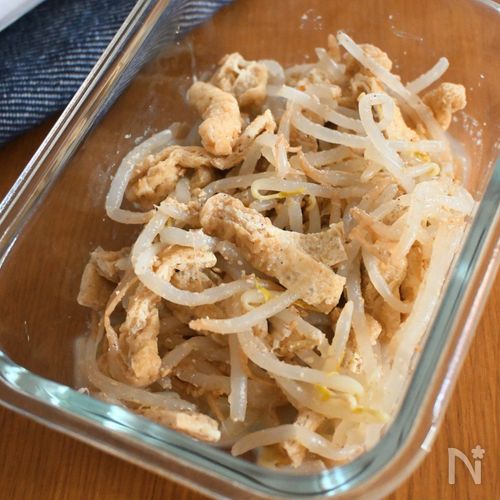 5分で完成!もやしと油揚げのごま和え