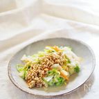 茹で野菜の醤油麦麹かけ