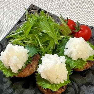楽ラク手抜キッチン🐶🐾の作ってみた!投稿(豆腐でかさ増し♩和風おろしハンバーグ)