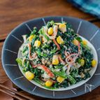 【レンジでお手軽】ほうれん草とカニカマの和風ごまマヨサラダ
