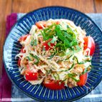 【トマトと青じその和風そうめんサラダ】しそ香る♬︎生姜風味♡