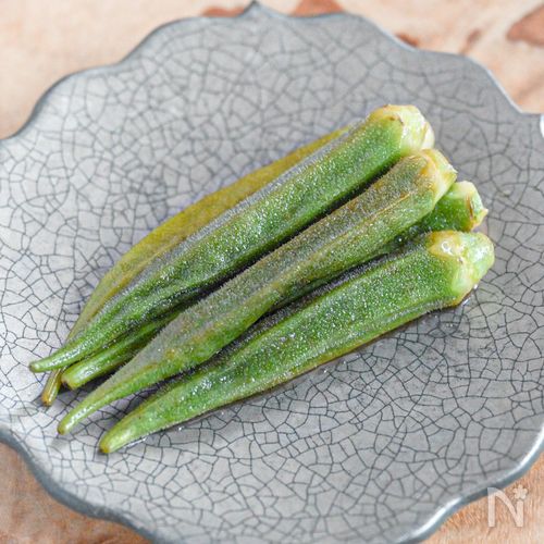 レンジ加熱で簡単♪作り置きにも!オクラポン酢