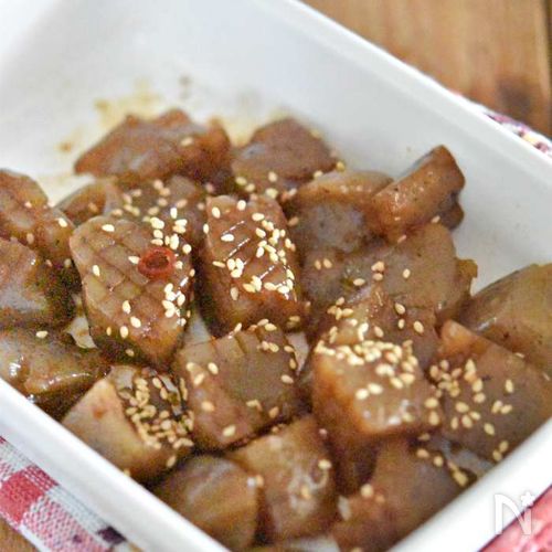 こんにゃくのピリ辛炒め煮【作り置き】