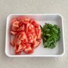 トマトと大葉のうま塩マリネの工程1