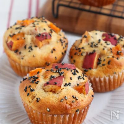 大学芋風♩甘じょっぱさが美味しい♡さつまいもマフィン