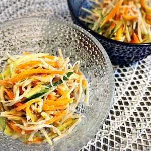 amiの作ってみた!投稿(【腸活新ごぼうサラダ】やみつき胡麻マヨ味！電子レンジで簡単♪)