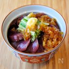 秘伝だれで食べる男子満足！カツオ丼！